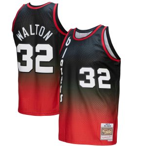 Mitchell & Ness Bill Walton Portland Trail Blazers Red/Black 1976/77 Hardwood Admirable Classics Fadeaway Swingman Player Jersey Last chance! Grab this awesome jersey before it's gone for good.