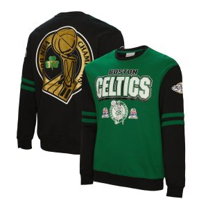 Mitchell & Ness Boston Celtics Kelly Green All Over Pullover Luxurious Sweatshirt Team spirit! Show it off with this awesome jersey.