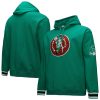 Mitchell & Ness Boston Celtics Kelly Green Distinguished Chainstitch Applique Vintage Heavyweight Pullover Hoodie Limited stock! Be quick and grab this must - have jersey to support your team.