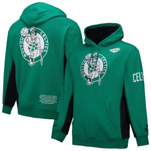 Mitchell & Ness Boston Celtics Kelly Green Hardwood Classics Team Origins Fleece Unique Pullover Hoodie Retailers