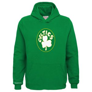 Mitchell & Ness Boston Celtics Youth Kelly Green Hardwood Classics Retro Logo Pullover Enchanting Hoodie Hurry! Exclusive offer. Get your hands on this outstanding jersey right away.