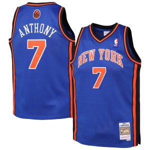 Mitchell & Ness Superb Carmelo Anthony New York Knicks Youth Blue 2010/11 Hardwood Classics Swingman Jersey Designed for performance! Get this functional jersey.