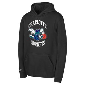 Mitchell Elegant & Ness Charlotte Hornets Preschool Black Retro Logo Pullover Hoodie For the true fans! Secure this authentic jersey now.