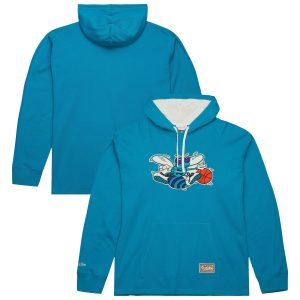 Mitchell & Ness Charlotte Hornets Teal Hardwood Classics Lightweight Thermal Refined Pullover Hoodie Proven quality! Invest in this reliable jersey.