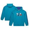 Mitchell & Ness Charlotte Hornets Teal Hardwood Classics Magnificent Nights Raglan Pullover Hoodie Sports fans