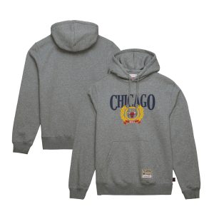 Mitchell & Ness Chicago Exquisite Bulls Gray Hardwood Classics Collegiate Pullover Hoodie Best - selling! Order this popular jersey before it's out of stock.