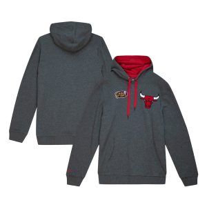 Mitchell & Outstanding Ness Chicago Bulls Heather Gray Hardwood Classics Classic French Terry Pullover Hoodie Designed for performance! Get this functional jersey.
