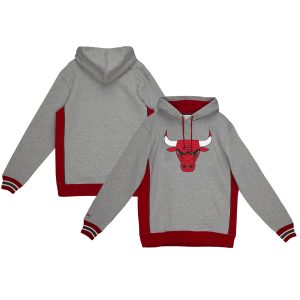 Mitchell & Ness Chicago Bulls Heather Gray Hardwood Classics Premium Fleece Pullover Notable Hoodie Unbeatable style! Get this stylish jersey now.