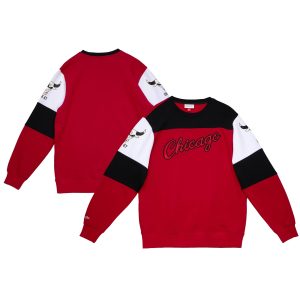 Mitchell & Ness High - quality Chicago Bulls Red Overtime Win Fleece Pullover Sweatshirt Be a part of the action! Get this game - ready jersey.