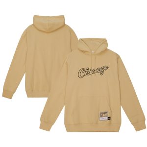 Mitchell & Ness Chicago Bulls Luxurious Tan Hardwood Classics Pullover Hoodie Team spirit! Show it off with this awesome jersey.