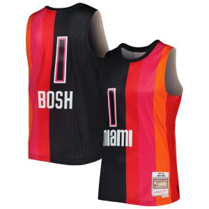 Mitchell & Ness Chris Striking Bosh Miami Heat Black/Red Hardwood Classics 2011/12 Split Swingman Jersey For a short time only! Don't miss out on this fantastic jersey.