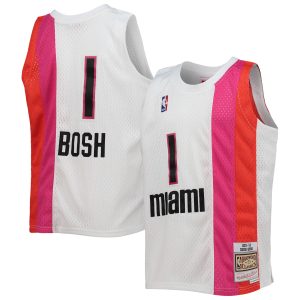 Mitchell & Ness Marvelous Chris Bosh Miami Heat Youth White 2011/12 Hardwood Classics Swingman Jersey Flash sale! Snag this great jersey at a discounted price.