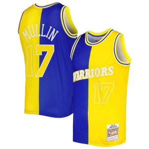 Mitchell & Ness Chris Mullin Impressive Golden State Warriors Royal/Gold Hardwood Classics 1993/94 Split Swingman Jersey Team spirit! Show it off with this awesome jersey.