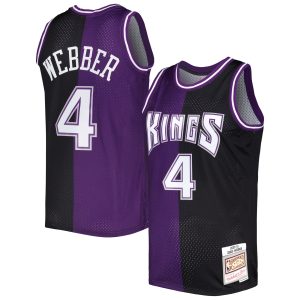 Mitchell & Ness Chris Webber Sacramento Kings Purple/Black Hardwood Superb Classics 2000/01 Split Swingman Jersey Unbeatable style! Get this stylish jersey now.