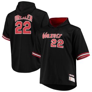 Mitchell & Ness Clyde Drexler Portland Trail Blazers Black/Red Big & Tall Name & Number Short Amazing Sleeve Hoodie Don't be left out! Get this stylish jersey and show your team pride.