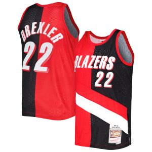 Mitchell Elegant & Ness Clyde Drexler Portland Trail Blazers Red/Black Hardwood Classics 1991/92 Split Swingman Jersey Time - sensitive! Order now before the deal expires.