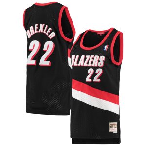 Mitchell & Ness Clyde Drexler Portland Trail Blazers Women's Black 1991/92 Hardwood Classics Swingman Jersey Sophisticated Customizable! Personalize this great jersey.