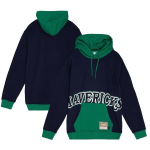 Mitchell & Ness Dallas Mavericks Navy Superb Hardwood Classics Big Face 5.0 Pullover Hoodie Experience luxury! Order this high - end jersey.