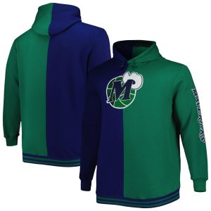 Mitchell & Ness Dallas Mavericks Navy/Green Big & Tall Hardwood Classics Split Pullover Hoodie Admirable New arrival! Check out this fresh and exciting jersey.