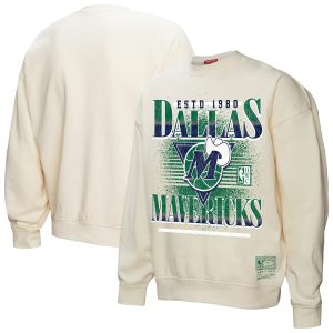 Mitchell & Ness Dallas Mavericks Women's Notable Cream Oversprayed Pullover Sweatshirt Last chance! Grab this awesome jersey before it's gone for good.