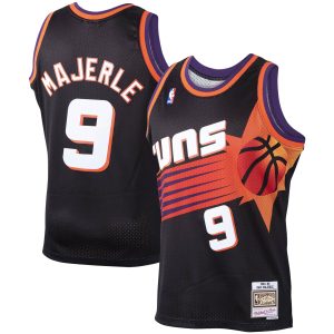 Mitchell Remarkable & Ness Dan Majerle Phoenix Suns Black 1994/95 Hardwood Classics Swingman Jersey Upgrade your fan gear! Order this premium jersey today.