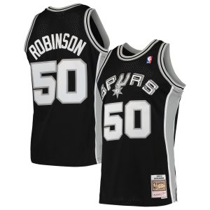 Mitchell & Ness David Robinson Notable San Antonio Spurs Black 1991/92 Hardwood Classics Swingman Jersey Retailers