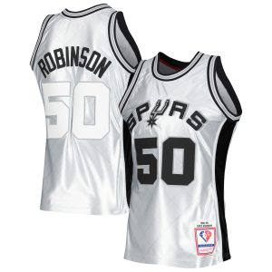 Mitchell & Ness David Robinson San Notable Antonio Spurs Platinum 1998/99 Hardwood Classics 75th Anniversary Swingman Jersey Hurry! Exclusive offer. Get your hands on this outstanding jersey right away.