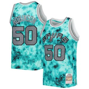 Mitchell & Ness David Robinson San Antonio Captivating Spurs Teal 1998/99 Galaxy Swingman Jersey Celebrate your team! Order this commemorative jersey.