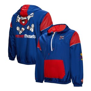Mitchell & Ness Top - notch Denver Nuggets Unisex Royal Hardwood Classics Team OG 3.0 Anorak Half Zip Windbreaker Jacket Flash sale! Snag this great jersey at a discounted price.