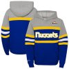 Mitchell & Ness Denver Nuggets Youth Royal/Heather Gray Hardwood Classics Head Coach Pullover Hoodie Fabulous Proven quality! Invest in this reliable jersey.