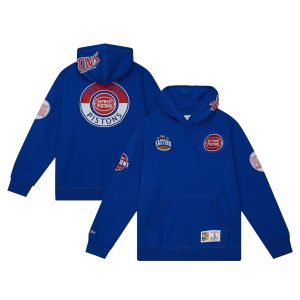 Mitchell & Ness Detroit Pistons Blue Hardwood Classics City Collection Fleece Pullover Hoodie Superb Limited stock! Be quick and grab this must - have jersey to support your team.