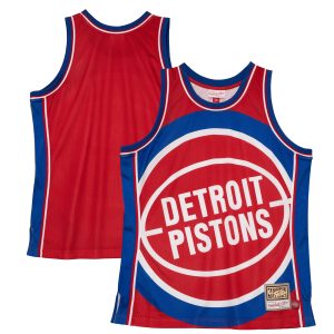 Mitchell & Unique Ness Detroit Pistons Red Hardwood Classics Blown Out Fashion Jersey Don't be left out! Get this stylish jersey and show your team pride.
