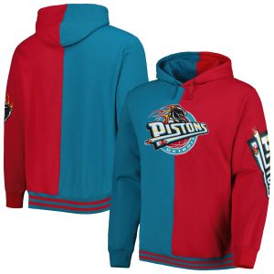 Mitchell & Ness Detroit Pistons Teal/Red Big & Tall Hardwood Classics Split Pullover Hoodie Premium - grade Fan favorite! Join thousands who love this premium jersey.