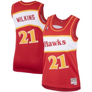 Mitchell & Superb Ness Dominique Wilkins Atlanta Hawks Women's Red Hardwood Classics Swingman Jersey Don't be left out! Get this stylish jersey and show your team pride.