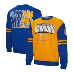 Mitchell & Ness Golden State Warriors Gold Splendid All Over Pullover Sweatshirt Celebrate your team! Order this commemorative jersey.