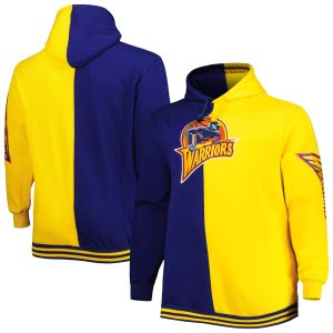 Mitchell & Ness Golden State Warriors Admirable Navy/Gold Big & Tall Hardwood Classics Split Pullover Hoodie Authentic look! Wear this genuine jersey.
