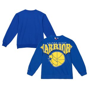 Mitchell & Ness Golden State Warriors Royal Hardwood Classics Splendid Fashion Fleece Pullover Sweatshirt Collectors