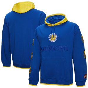 Mitchell & Ness Golden State Warriors Terrific Royal Hardwood Classics Team OG 3.0 Pullover Hoodie High - demand item! Order this sought - after jersey immediately.