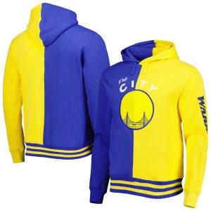 Mitchell & Ness Golden State Warriors Royal/Gold Hardwood Classics Split Pullover Hoodie Distinguished Authentic look! Wear this genuine jersey.