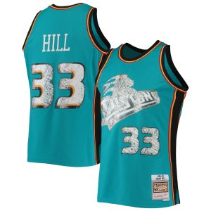 Mitchell & Ness Grant Hill Detroit Pistons Teal 1998/99 Hardwood Classics Captivating NBA 75th Anniversary Diamond Swingman Jersey Exclusive design! Own a jersey like no other.
