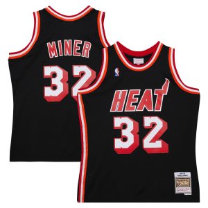 Mitchell & Terrific Ness Harold Miner Miami Heat Black 1992/93 Hardwood Classics Swingman Throwback Jersey Perfect fit! Order this comfortable jersey.