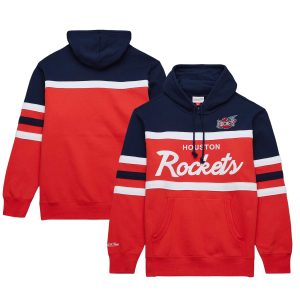 Mitchell & Ness Houston Outstanding Rockets Red/Navy Head Coach Pullover Hoodie Be the first! Order this trendy jersey ahead of the crowd.