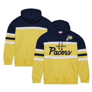 Mitchell & Ness Notable Indiana Pacers Navy/Gold Head Coach Pullover Hoodie Designed for performance! Get this functional jersey.