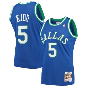 Mitchell & Ness Jason Admirable Kidd Dallas Mavericks Blue 1994/95 Hardwood Classics Swingman Jersey Limited stock! Be quick and grab this must - have jersey to support your team.