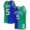 Mitchell & Ness Splendid Jason Kidd Dallas Mavericks Blue/Green Hardwood Classics 1994/95 Split Swingman Jersey Sports enthusiasts