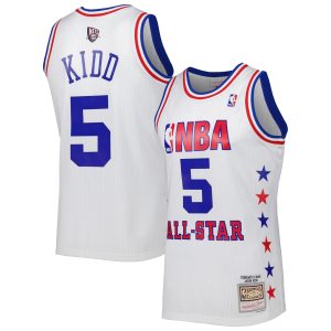 Mitchell & Ness Impressive Jason Kidd Eastern Conference White 2003 All Star Game Swingman Jersey Time - sensitive! Order now before the deal expires.