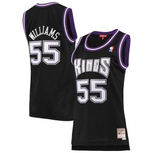 Mitchell & Ness Jason Williams Sacramento Kings Women's Black 2000/01 Hardwood Fantastic Classics Swingman Jersey Limited stock! Be quick and grab this must - have jersey to support your team.