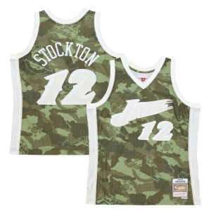 Mitchell & Ness John Stunning Stockton Utah Jazz Camo Hardwood Classics 1998/99 Ghost Green Swingman Jersey Be the first! Order this trendy jersey ahead of the crowd.