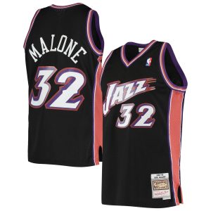 Mitchell & Ness Karl Malone Utah Jazz Black 1998/99 Hardwood Classics Dashing Swingman Jersey Trending now! Grab this hot jersey while you can.