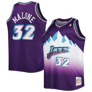 Mitchell & Ness Karl Malone Utah Jazz Purple Big & Tall Hardwood Classics 1996/97 Magnificent Swingman Jersey Stand out from the crowd! Wear this eye - catching jersey.
